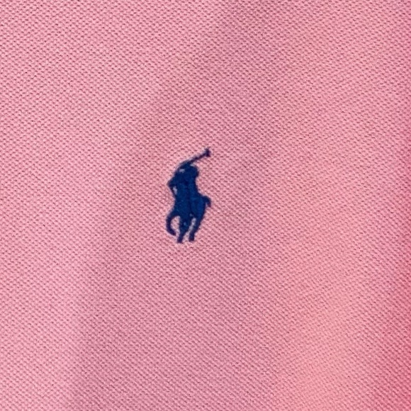 π3xHPπNWOT Polo Ralph Lauren Pink Polo Blue Label Shirt L - Picture 6 of 11